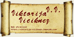 Viktorija Viciknez vizit kartica